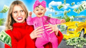 Мою Дочь Удочерили Миллионеры! Гига Богатая vs Бедная Мама Тим Тин