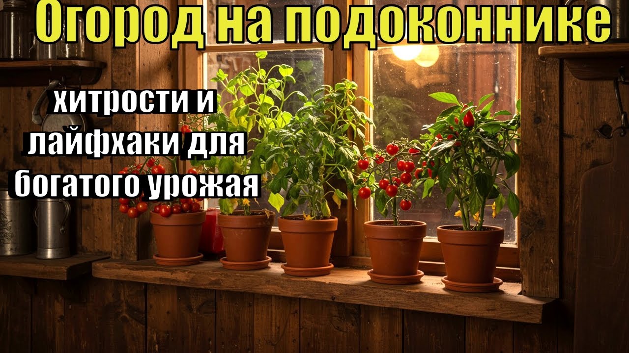 Огород на подоконнике: хитрости и лайфхаки для богатого урожая смотреть онлайн