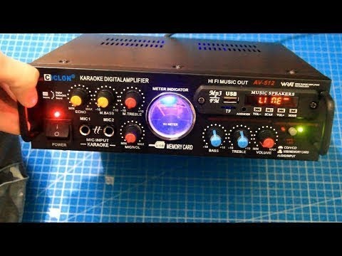 Готовый усилитель с МР3 и караоке Ciclon AV 512 обзор смотреть онлайн