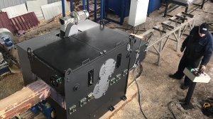 Демонстрация раскроя бруса на Двухвальном многопильном станке KRAFTER M/Double | Обзор с производств