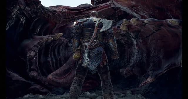 13 God of War - 2018 - внутри горы - бой с хреслиром