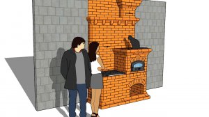 Отопительно варочная печь с Хлебной камерой. Порядовка + варианты печи.