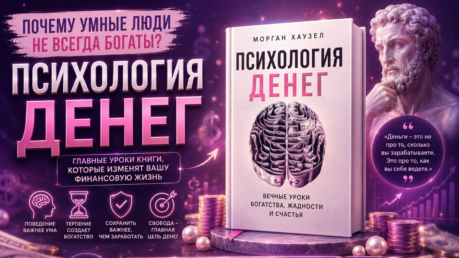 "Психология денег" Морган Хаузел | Обзор психолога #книги