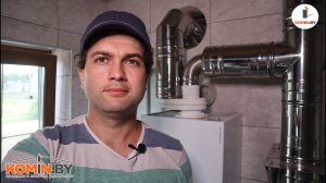 Дымоход для котла / Показываю эксклюзивный вариант подачи воздуха для газового котла/Монтаж дымохода