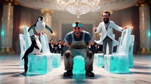 🐧🎭 ФАНТАСТИЧЕСКИЙ МАСКАРАД: Пингвины в костюмах супергероев и принцесс танцуют до утра!