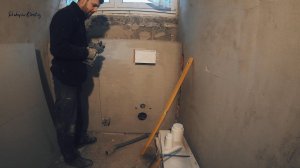 Рабочие будни. Подготовка туалета к плитке.