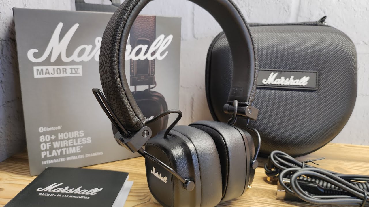 Наушники беспроводные Marshall Major 4 Black смотреть онлайн