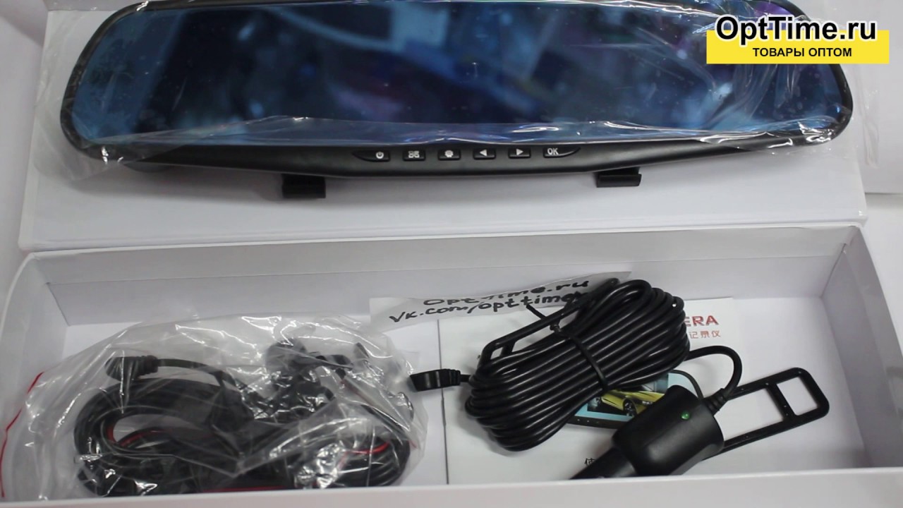Видео регистратор зеркало vehicle blackbox dvr full hd 1080 - краткий видеообзор смотреть онлайн
