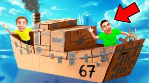 А4 на КАРТОННОЙ ЛОДКЕ 😂 ПОПРОБУЙ НЕ ЗАСМЕЯТЬСЯ
