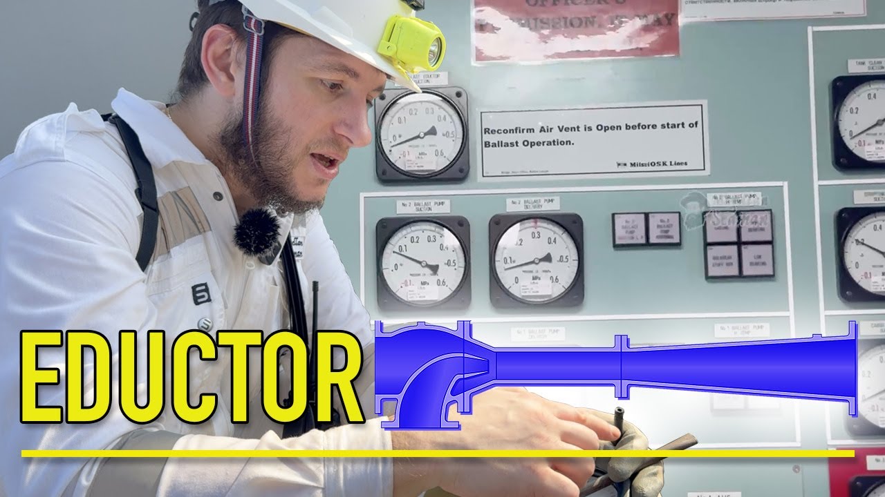Ballast / Cargo Eductor — как работает судовой эжектор | Venturi эффект на практике смотреть онлайн