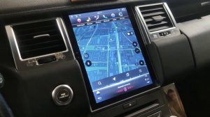 Range Rover Sport 2009-2013. Заменили оригинальный монитор,на монитор Андроид 9.0 в стиле Тесла.