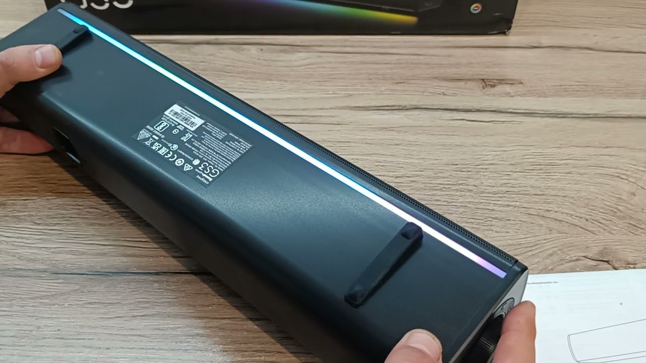 Обзор компактного саундбара Creative Sound Blaster GS3 с RGB настраиваемой подсветкой смотреть онлайн