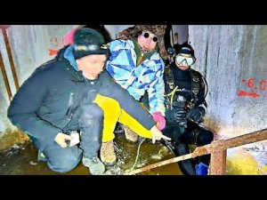 ✅АКВАЛАНГист под Чернобыльским Реактором 😱 Погружение в радиоактивную воду в затопленные тоннели АЭС