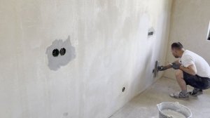 Скорость работы при шпаклевании стен