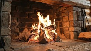 Вечер у Камина 🔥 Треск Костра • Cozy Fireplace Ambience 4K • Звуки Огня Без Музыки • Огонь 4К