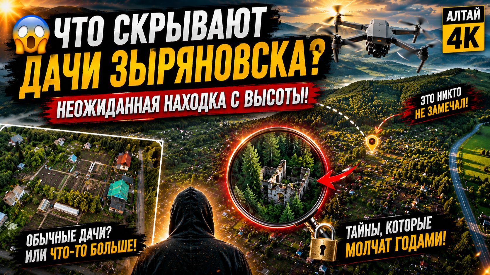😱 Что скрывают дачи Зыряновска? Неожиданная находка с высоты! | Алтай 4K 🚁 смотреть онлайн