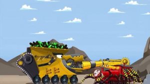 Мультфильмы Про Танки. Гигантская Пила-Бульдозер-Танк Разрушает Все! Мультики Для Детей И Малышей-Об
