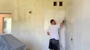 Как верно шпаклевать стены. Большой объем