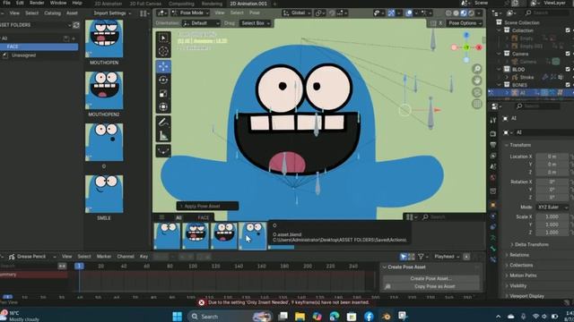 Ускоряем анимацию в Blender: сохранение поз и повторное использование смотреть онлайн