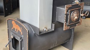 «ДОБРЫНЯ» печь банная из трубы с ЗАКРЫТОЙ КАМЕНКОЙ. ПЕЧЬ ПОД ОБКЛАДКУ для РУССКОЙ БАНИ