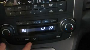 Управление системой вентиляции и кондиционирования HONDA CRV