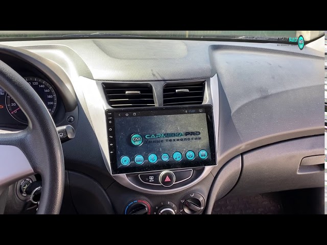 Автомагнитола Андроид CarMedia PRO для Hyundai Accent 2011-2015/Android смотреть онлайн