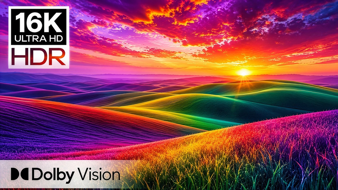 THE MOST VIBRANT OLED TEST EVER | 16K HDR Dolby Vision (8K/4K TV Video) смотреть онлайн