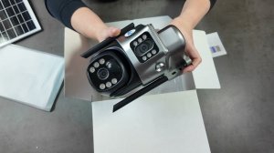 Обзор 4G камеры с автономным питанием от солнечных батареи, 2 линзы, 6MP   /12   V380-T4-4G-6MP