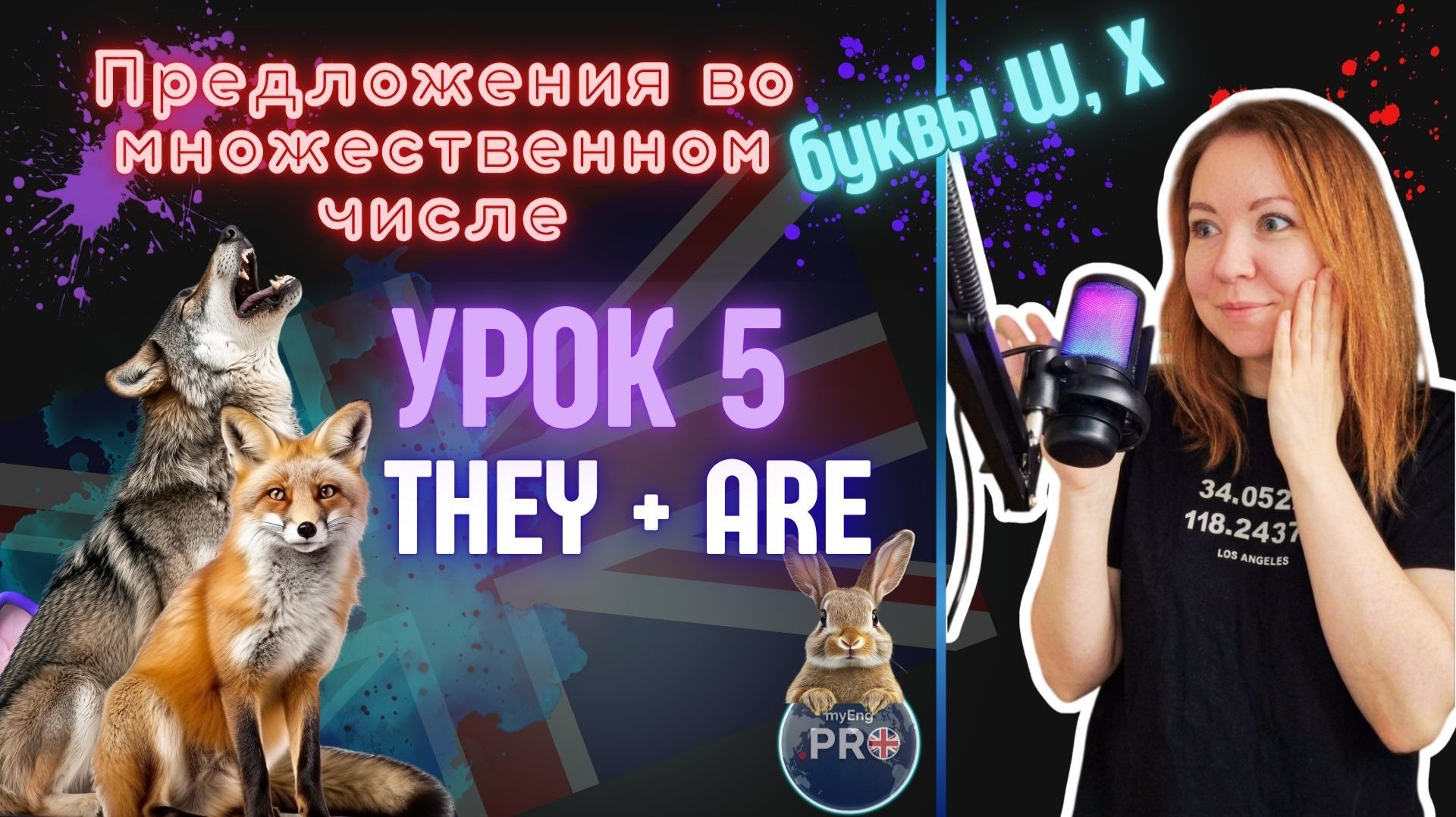 Английский для детей с нуля. Урок 5: конструкция they+are, буквы Ww, Xx, цифра 5