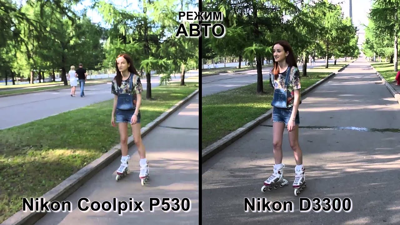 Тест видео. Сравнение фотокамер Nikon Coolpix P530 и Nikon D3300 смотреть онлайн