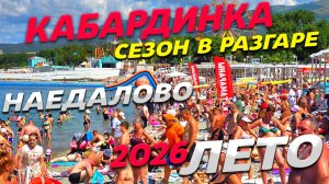 КАБАРДИНКА! СЕЗОН в РАЗГАРЕ! НАЕДАЛОВО! РЕАЛЬНАЯ ОБСТАНОВКА на КУРОРТЕ