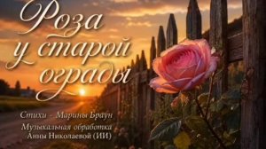 Роза у старой ограды»; стихи Марины Браун; ; муз.обработка Анны Николаевой; ИИ