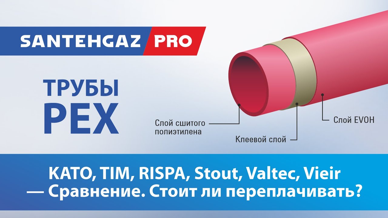 Трубы PEX: KATO, TIM, RISPA, Stout, Valtec, Vieir - Сравнение. Стоит ли переплачивать? смотреть онлайн