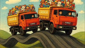 🚛 КамАЗ — наш друг большой! | Весёлая песенка про грузовик