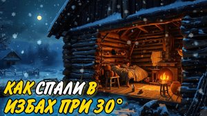 Зимняя ночь в крестьянской избе: быт, печь и тишина 🌛 Лекция для сна