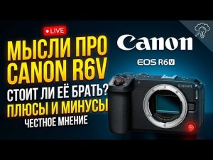 Canon R6V. Мои мысли о камере! Плюсы и минусы!