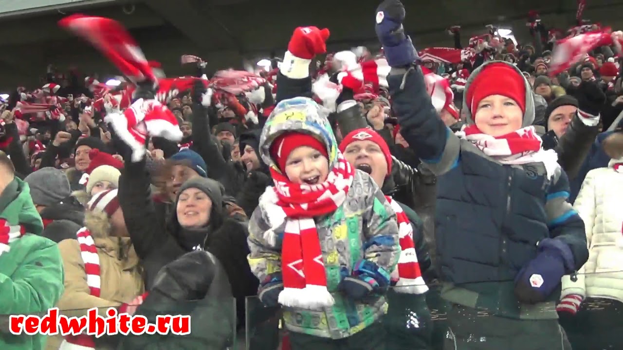 Спартак - зенит 3:1, обзор Красно-Белых трибун смотреть онлайн