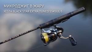 На окуня с XESTA Black Star Extra Tuned The Finesse Unison S54SUL-S. Микроджиг в жару.