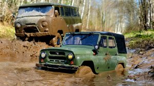 Лучше большая Буханка, чем УАЗ от WPL. Тест в гряземесе ... RC OFFroad 4x4