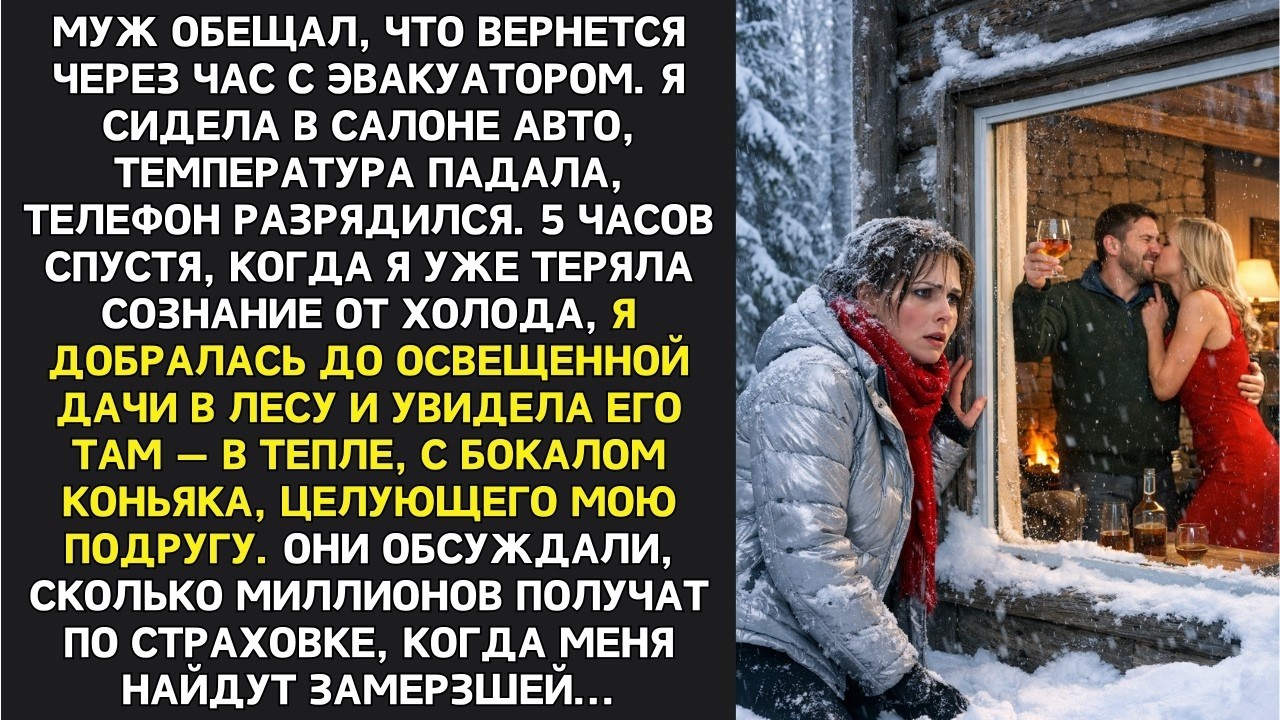 Сиди в машине, я быстро! — крикнул муж в метель и бросил. 5 часов спустя я увидела его в ОКНЕ дома с смотреть онлайн