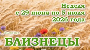 БЛИЗНЕЦЫ | ТАРО прогноз на неделю с 29 июня по 5 июля 2026 года