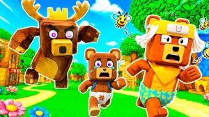 Я СПАС СЫНА БААРЕНА от ГИГАНТСКИЙ ОЛЕНЬ БОСС в СУПЕР МИШКА! Super Bear Adventure