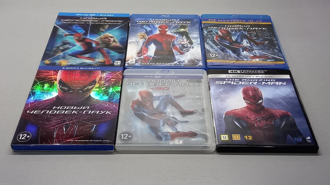НОВЫЙ ЧЕЛОВЕК-ПАУК - фильмы с Эндрю Гарфилдом- 4K UHD - Blu-ray - SPIDER-MAN (2012 - 2014) смотреть онлайн