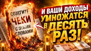Сожгите чеки в июле в эти три дня и ваши доходы умножатся.