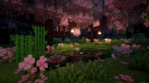 Minecraft Cherry Blossom 4k 🌸 Майнкрафт 4к живые обои