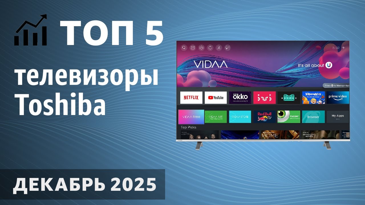 ТОП—5. Лучшие телевизоры Toshiba. Декабрь 2025 года. Рейтинг! смотреть онлайн