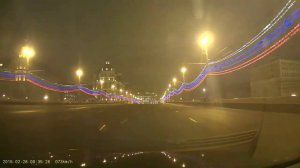 Момент убийства Немцова.  Запись видеорегистратора