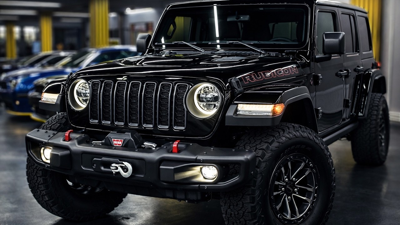 Jeep Wrangler Rubicon X 2026 — звук, экстерьер, интерьер. Обзор без комментариев смотреть онлайн