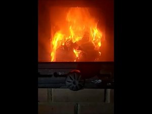 Горение в моей печи, подача вторичного воздуха