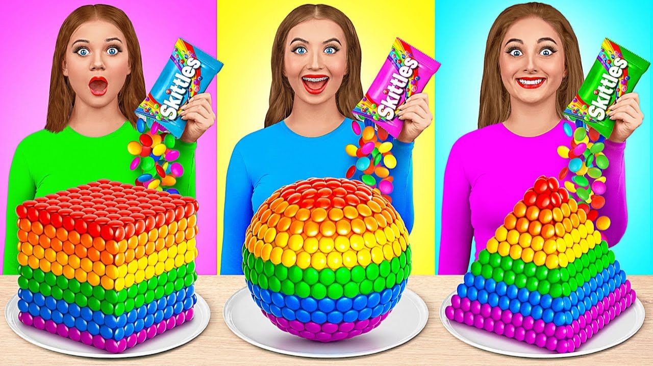 Геометрический Челлендж с Едой с Multi DO Smile смотреть онлайн